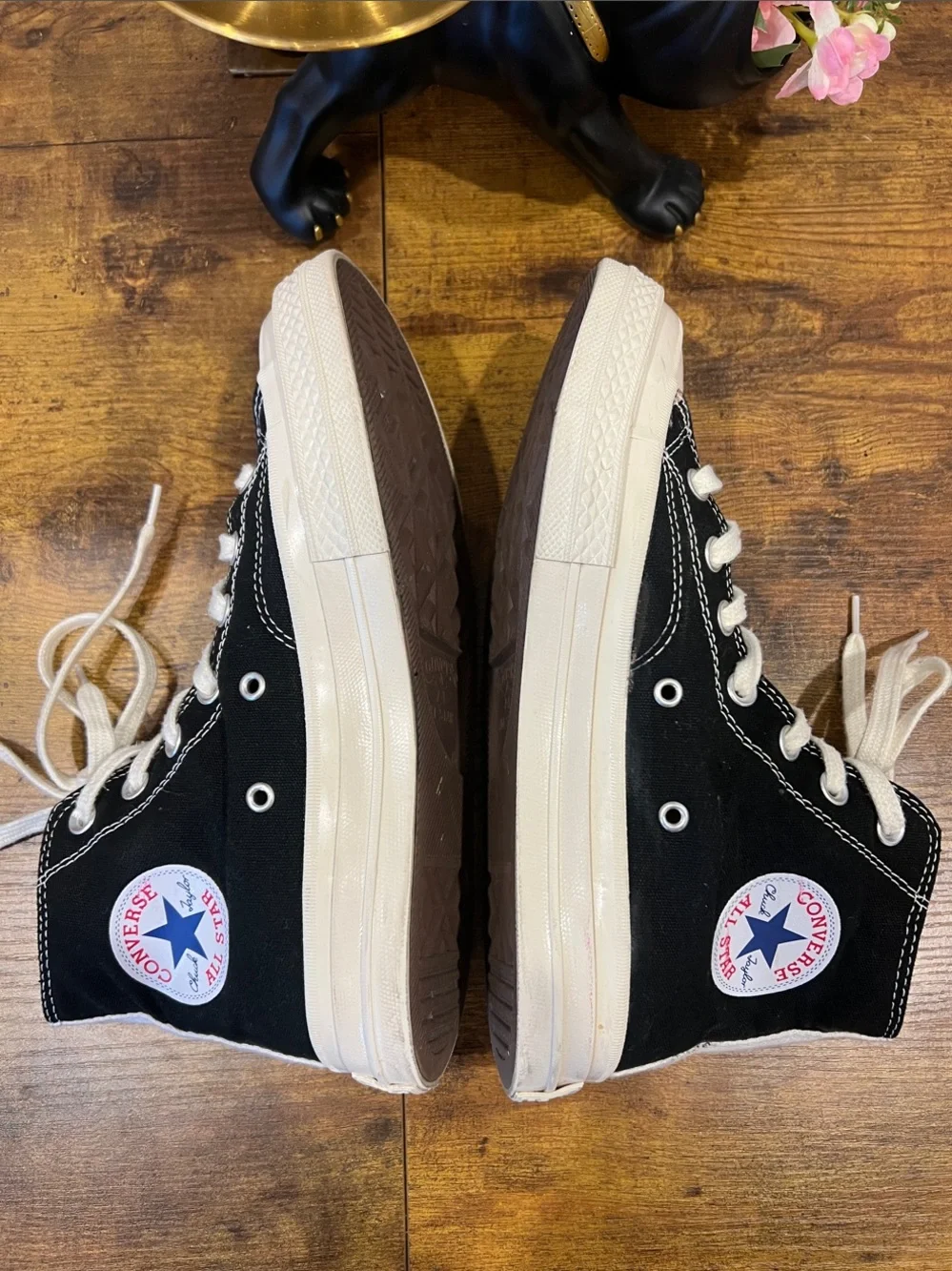 Women’s Converse Chuck Taylor All Star 70 Hi Comme des Garcons PLAY Black:Size 8